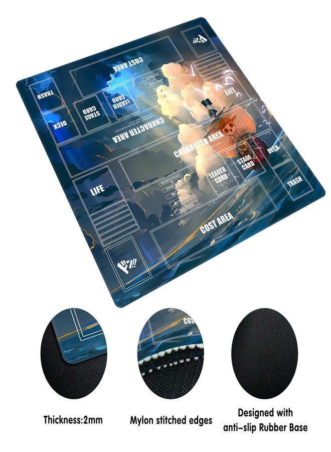 Extalas Playmat for One Piece Card Game for Two Players, 24x24 inches, with 4-Pocket Card Binder Set and 400+ Card Capacity - Image 3